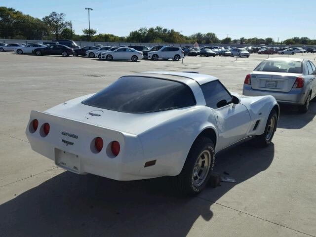 1Z878AS403648 - 1980 CHEVROLET CORVETTE WHITE photo 4