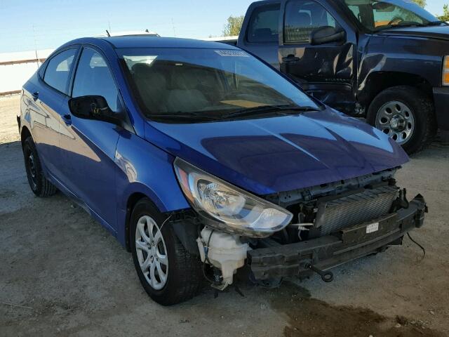 KMHCT4AE8EU608205 - 2014 HYUNDAI ACCENT GLS BLUE photo 1