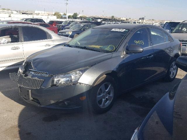 1G1PC5SB4D7221849 - 2013 CHEVROLET CRUZE LT GRAY photo 2