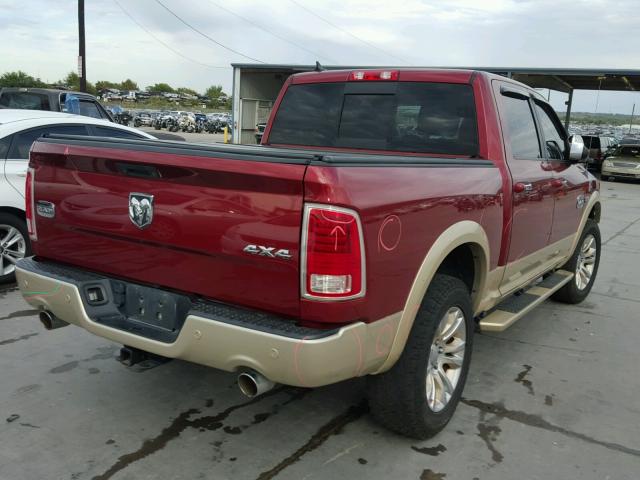 1C6RR7PT8ES107158 - 2014 RAM 1500 LONGH MAROON photo 4