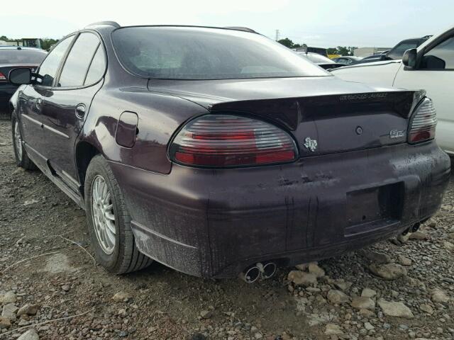 1G2WR52192F165391 - 2002 PONTIAC GRAND PRIX PURPLE photo 3