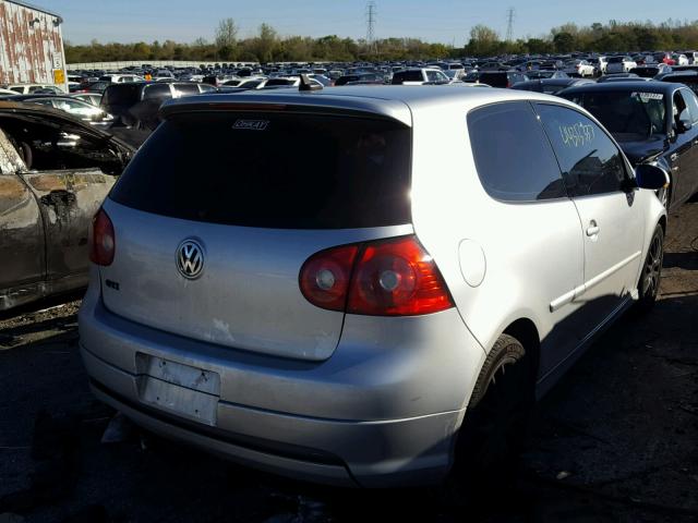 WVWEV71K37W064363 - 2007 VOLKSWAGEN NEW GTI SILVER photo 4