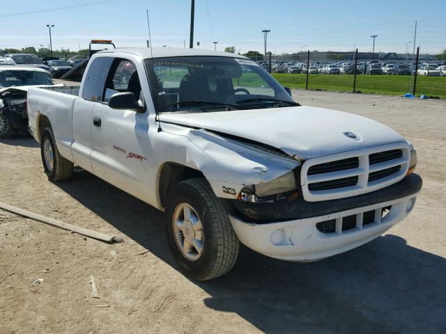 1B7GL22X4XS264395 - 1999 DODGE DAKOTA WHITE photo 1