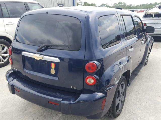 3GNDA13D66S519212 - 2006 CHEVROLET HHR LS BLUE photo 4