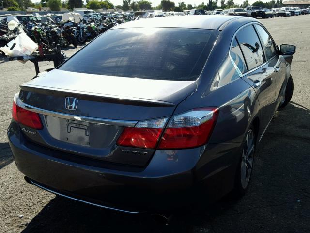 1HGCR2F56EA204984 - 2014 HONDA ACCORD SPO GRAY photo 4