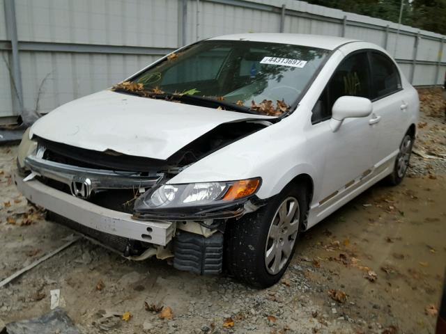 1HGFA16556L045721 - 2006 HONDA CIVIC LX WHITE photo 2