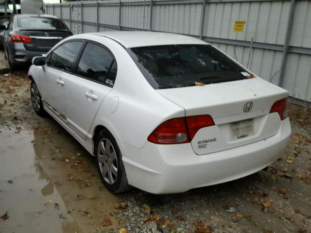 1HGFA16556L045721 - 2006 HONDA CIVIC LX WHITE photo 3