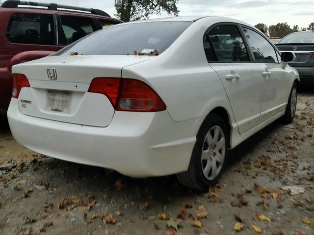 1HGFA16556L045721 - 2006 HONDA CIVIC LX WHITE photo 4