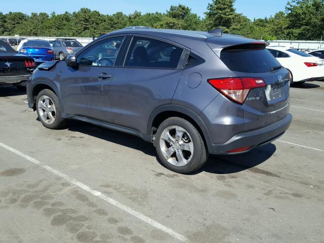 3CZRU6H76HM710197 - 2017 HONDA HR-V EXL GRAY photo 3