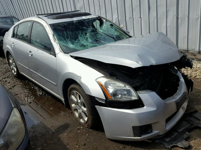 1N4BA41E78C813374 - 2008 NISSAN MAXIMA SE SILVER photo 1