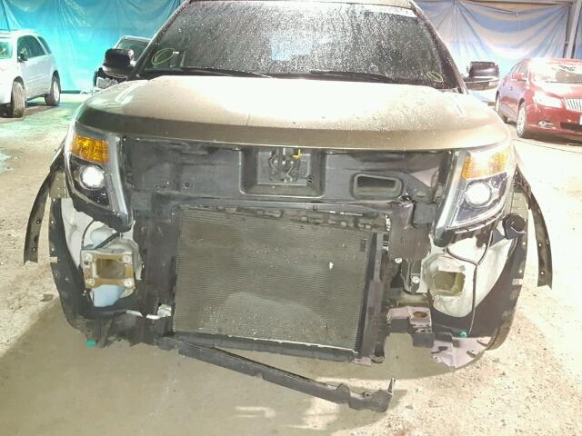 1FM5K7D88DGA78754 - 2013 FORD EXPLORER GREEN photo 9