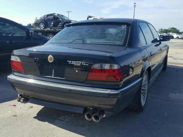 WBAGK2320WDH68757 - 1998 BMW 750 IL BLACK photo 4