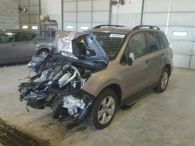 JF2SJADC0FH826181 - 2015 SUBARU FORESTER 2 GRAY photo 2