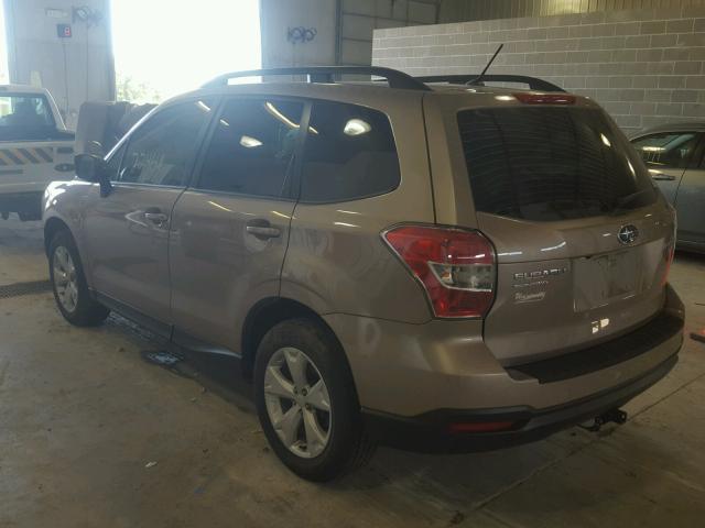 JF2SJADC0FH826181 - 2015 SUBARU FORESTER 2 GRAY photo 3