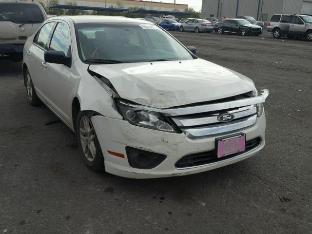 3FAHP0GA7AR280052 - 2010 FORD FUSION S WHITE photo 1