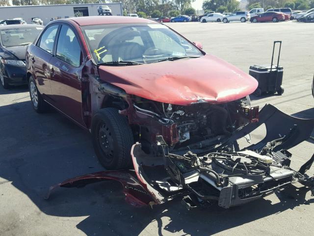 KNAFU4A25C5593395 - 2012 KIA FORTE EX RED photo 1