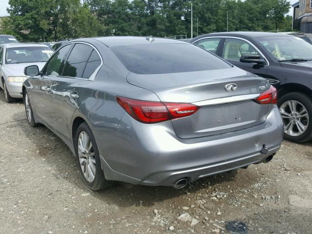 JN1EV7AR1JM431165 - 2018 INFINITI Q50 LUXE GRAY photo 3