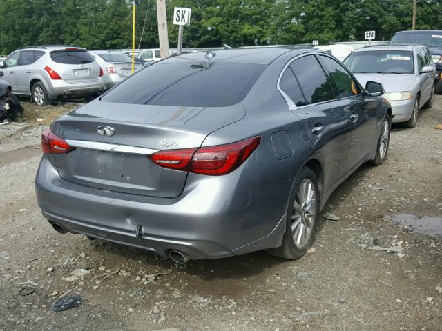 JN1EV7AR1JM431165 - 2018 INFINITI Q50 LUXE GRAY photo 4