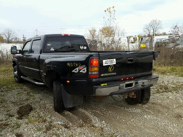 1GCJK33D86F256617 - 2006 CHEVROLET SILVERADO BLACK photo 3