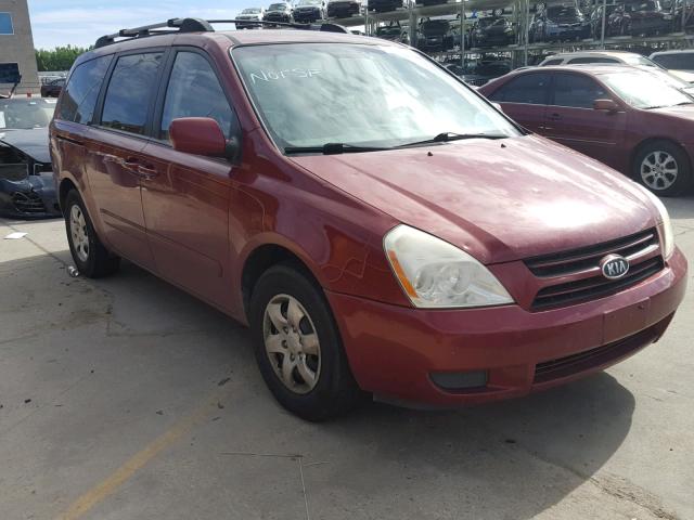 KNDMB233176179041 - 2007 KIA SEDONA EX RED photo 1