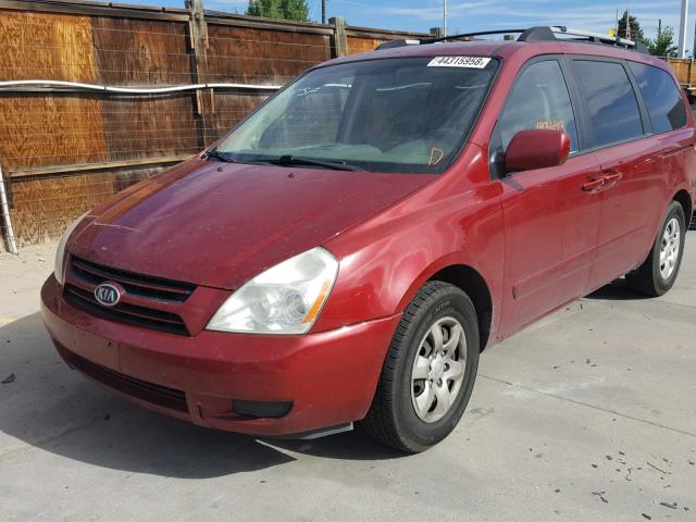 KNDMB233176179041 - 2007 KIA SEDONA EX RED photo 9