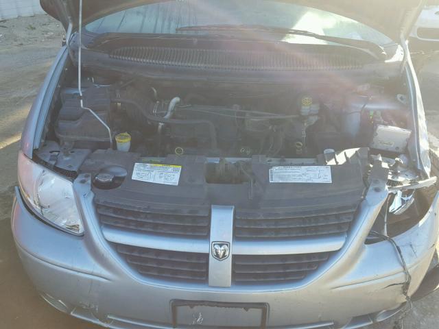 2D4GP44L75R371839 - 2005 DODGE GRAND CARA BLUE photo 7