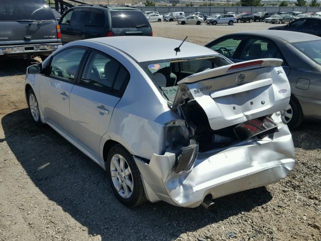 3N1AB6APXBL697277 - 2011 NISSAN SENTRA 2.0 SILVER photo 3