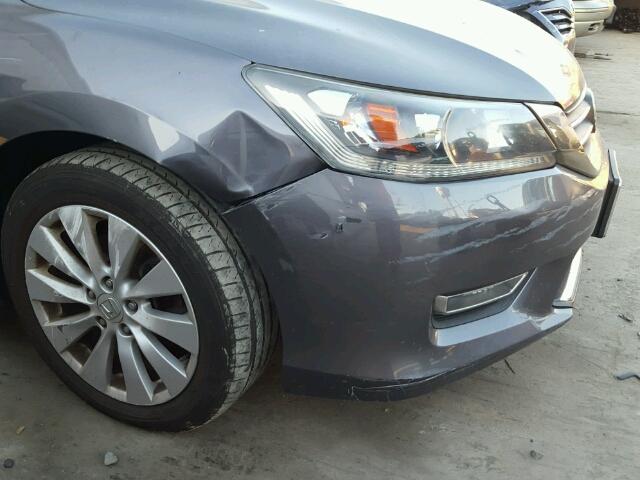 1HGCR2F85DA182033 - 2013 HONDA ACCORD EXL GRAY photo 9