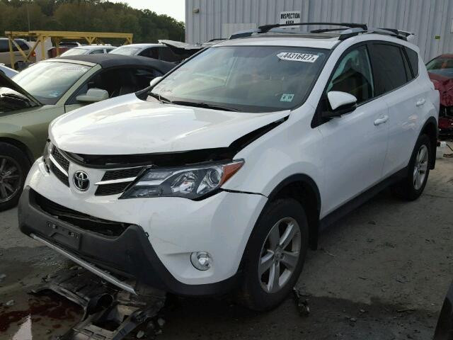 2T3RFREV9EW190124 - 2014 TOYOTA RAV4 XLE WHITE photo 2