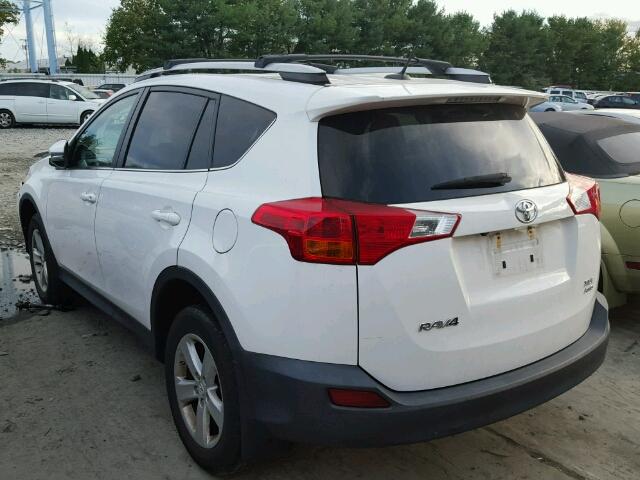 2T3RFREV9EW190124 - 2014 TOYOTA RAV4 XLE WHITE photo 3