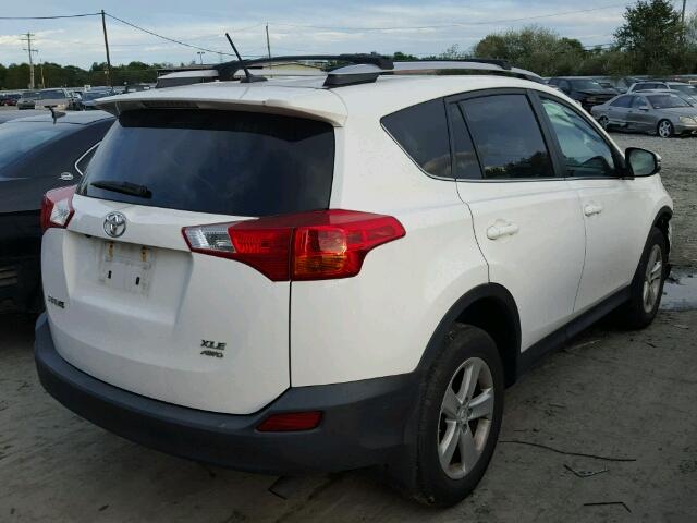 2T3RFREV9EW190124 - 2014 TOYOTA RAV4 XLE WHITE photo 4