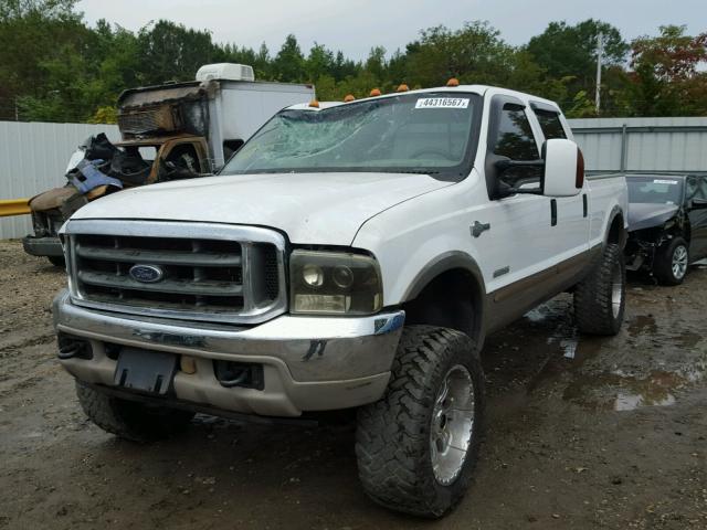 1FTNW21P84EB37322 - 2004 FORD F250 SUPER WHITE photo 2