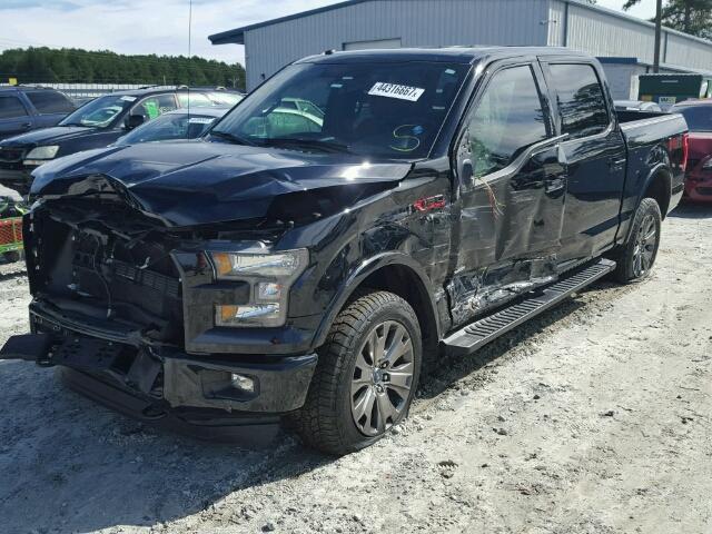 1FTEW1EG0GFA95280 - 2016 FORD F150 SUPER BLACK photo 2