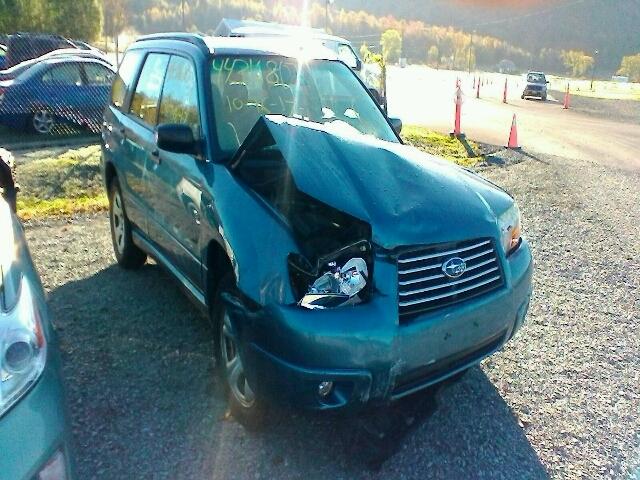 JF1SG63697H727548 - 2007 SUBARU FORESTER 2 BLUE photo 1