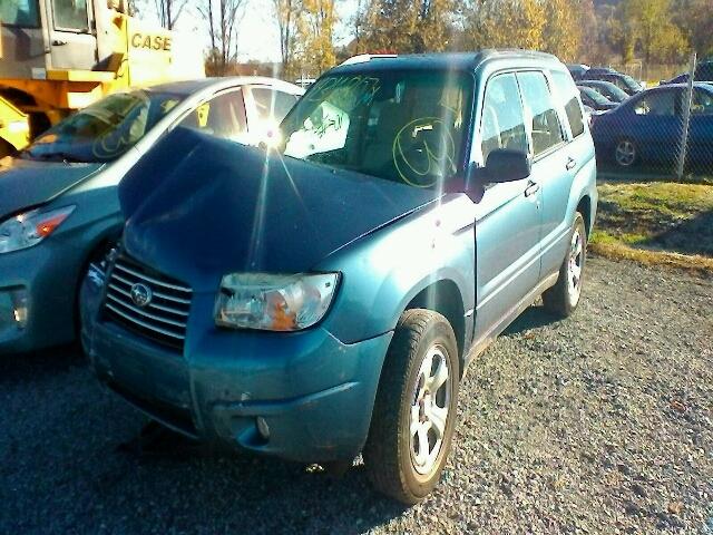 JF1SG63697H727548 - 2007 SUBARU FORESTER 2 BLUE photo 2