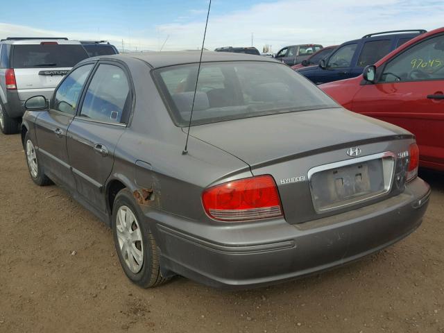 KMHWF25H32A581697 - 2002 HYUNDAI SONATA GL GRAY photo 3