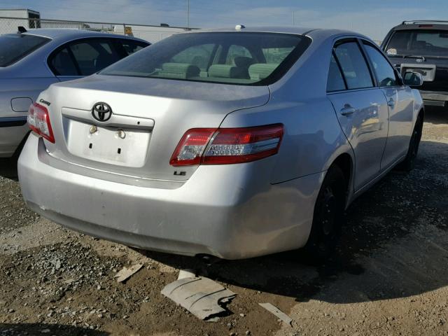 4T1BF3EK0AU053970 - 2010 TOYOTA CAMRY BASE SILVER photo 4
