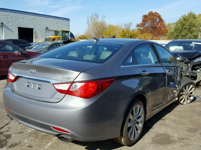 5NPEC4AB3BH273878 - 2011 HYUNDAI SONATA GRAY photo 4