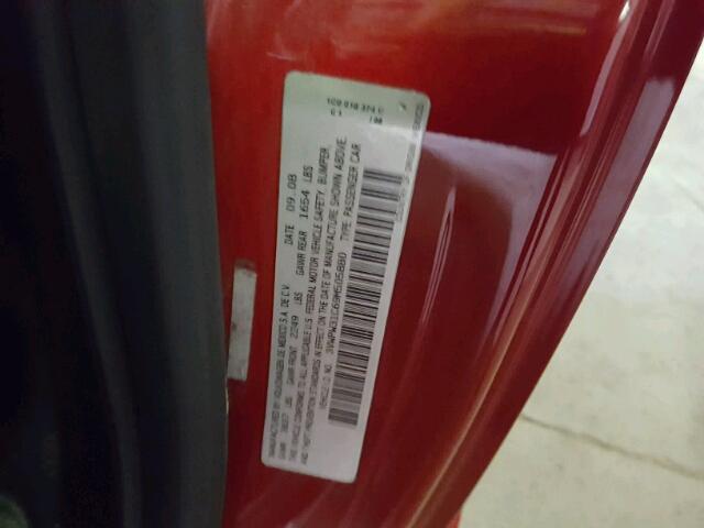 3VWPW31C69M505880 - 2009 VOLKSWAGEN NEW BEETLE 红色 照片 10