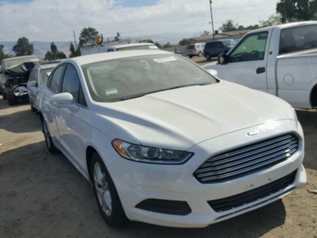 3FA6P0HD4ER207937 - 2014 FORD FUSION SE WHITE photo 1