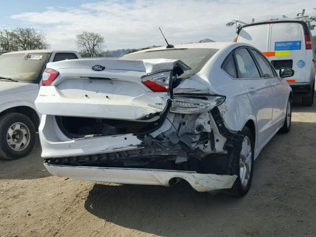 3FA6P0HD4ER207937 - 2014 FORD FUSION SE WHITE photo 4