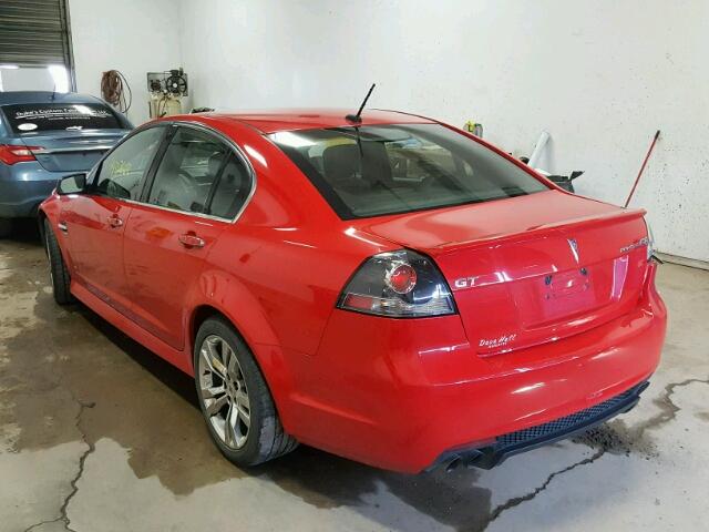 6G2EC57Y99L206717 - 2009 PONTIAC G8 GT RED photo 3