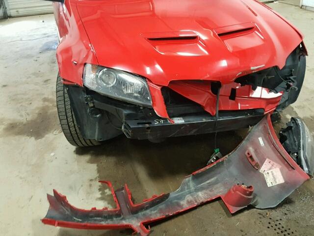 6G2EC57Y99L206717 - 2009 PONTIAC G8 GT RED photo 9