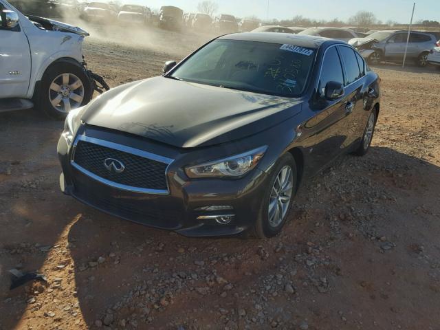 JN1BV7AP6FM340580 - 2015 INFINITI Q50 BASE Marrón foto 2