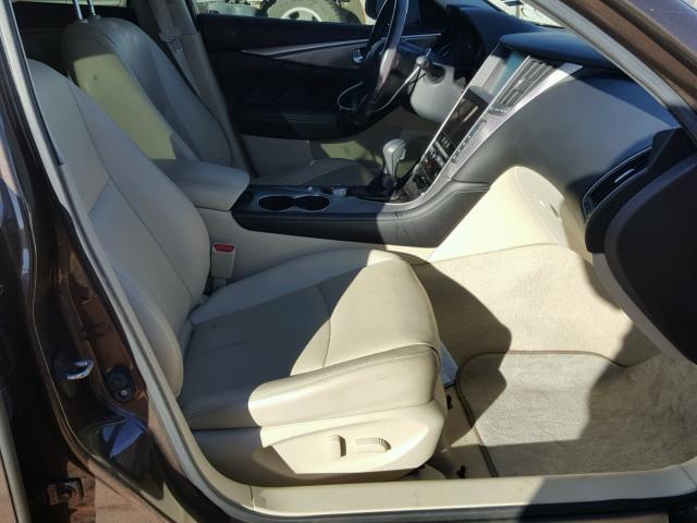 JN1BV7AP6FM340580 - 2015 INFINITI Q50 BASE Marrón foto 5