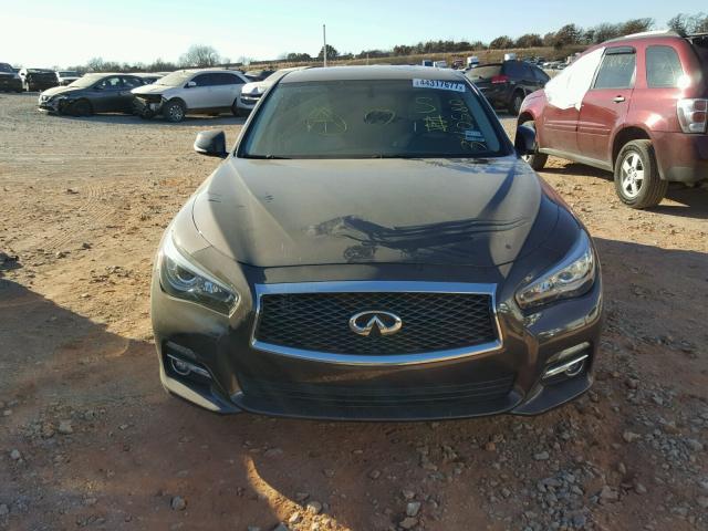 JN1BV7AP6FM340580 - 2015 INFINITI Q50 BASE BROWN photo 9