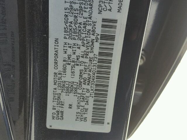 JTLKT334X40131737 - 2004 TOYOTA SCION XB Көк фото 10