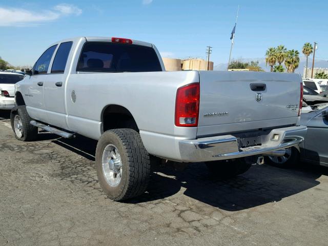 3D7KS28C45G827750 - 2005 DODGE RAM 2500 S SILVER photo 3