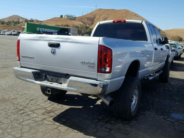 3D7KS28C45G827750 - 2005 DODGE RAM 2500 S SILVER photo 4