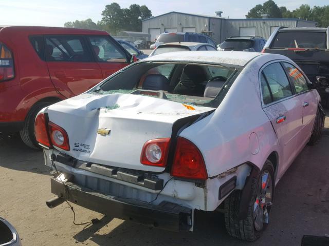1G1ZC5EB3AF186114 - 2010 CHEVROLET MALIBU 1LT WHITE photo 4